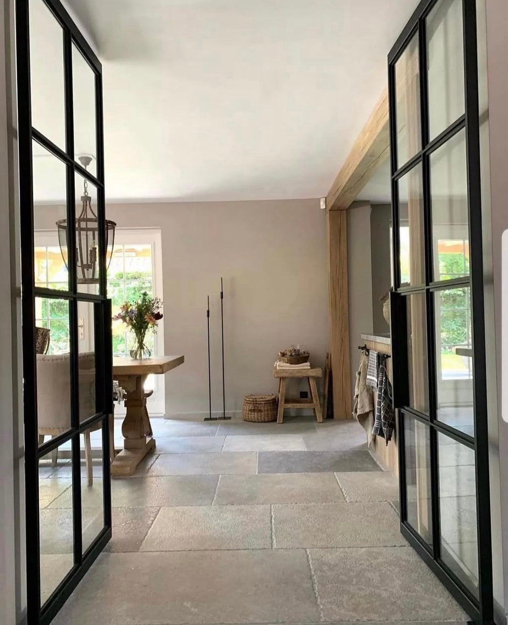 Aged Limestone flooring