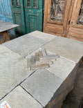 Antique finish limestone flooring
