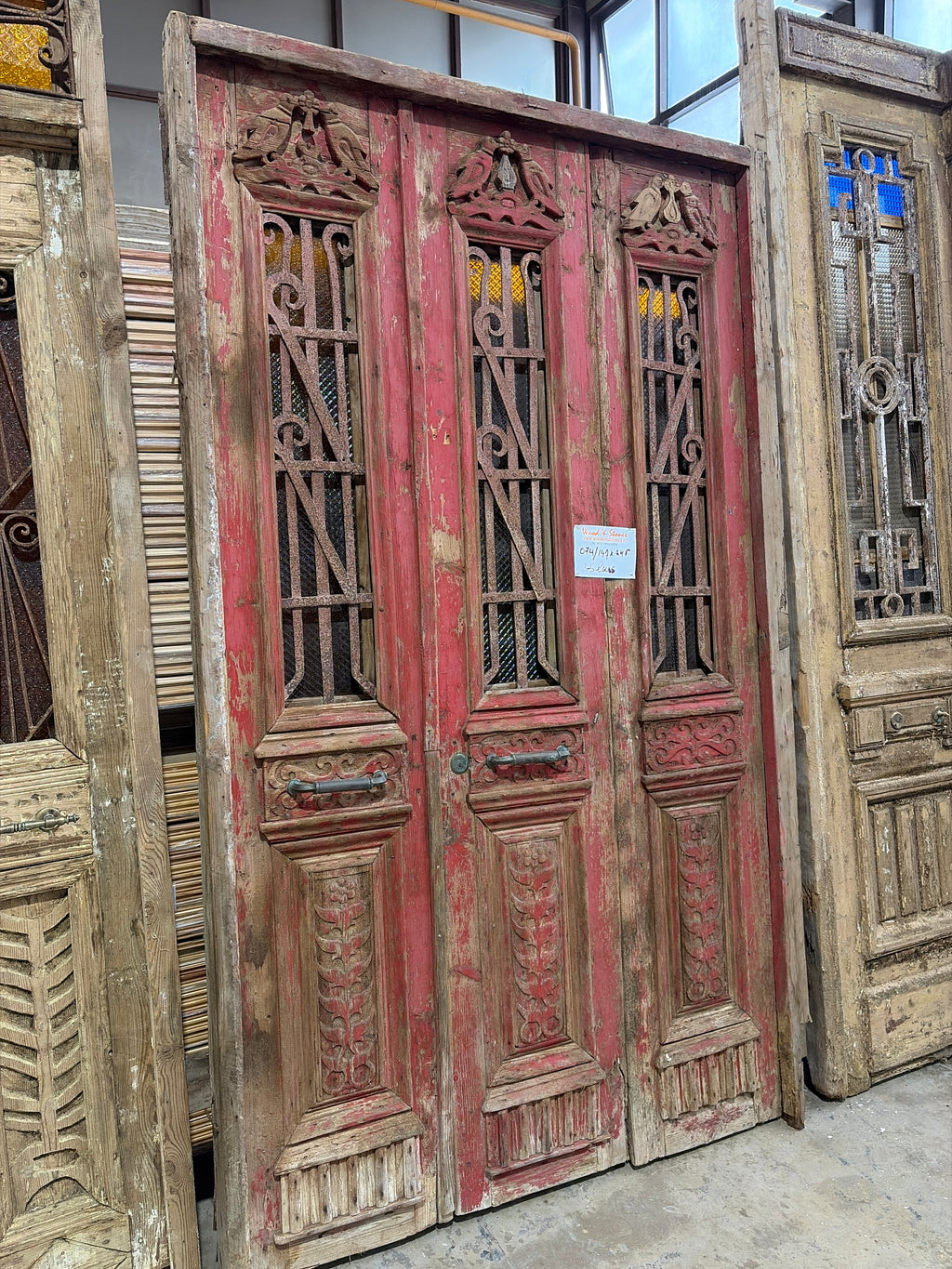Unique Antique Door – Original Historic Wooden Entrance, 147x245cm