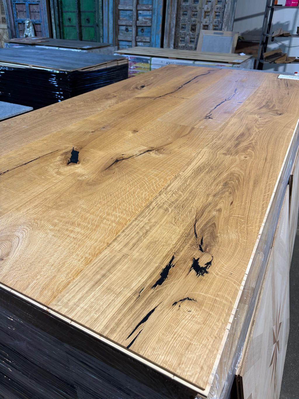 Wide oak flooring natural oiled 