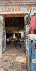 Antique Tiles in a Café 