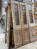 Antique Wooden Door with Cast Iron – Historic Entrance, 110x270cm