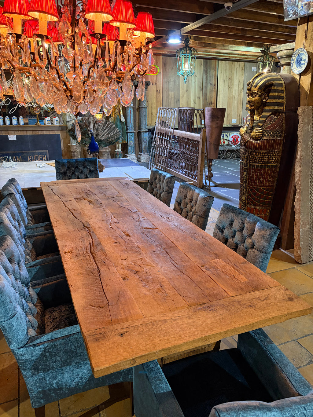 old antique oak table