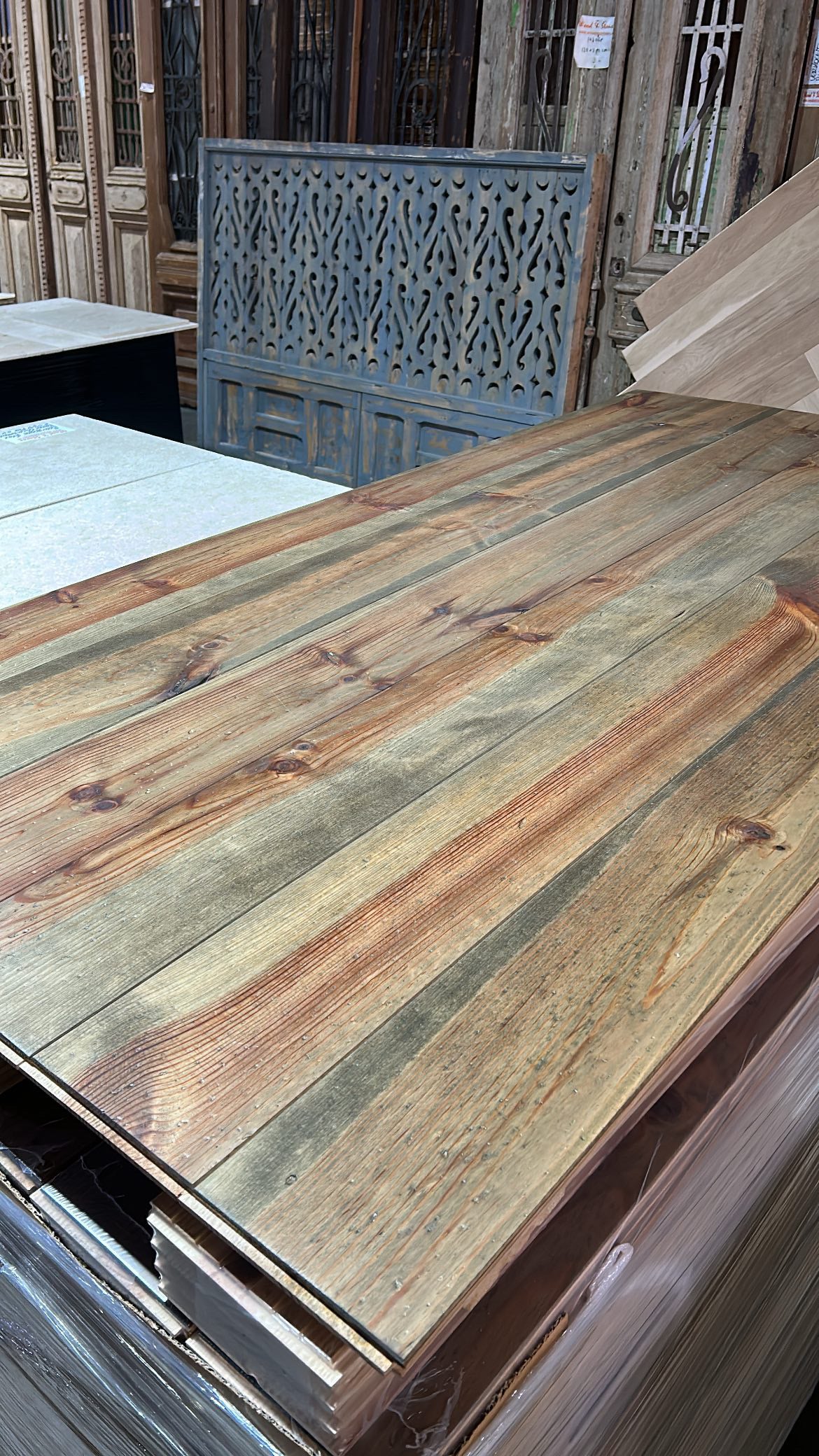 Reclaimed Pine Flooring – Resawn from Old Beams, Pre-Oiled & Rustic Character