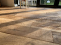 Antique reclaimed oak flooring