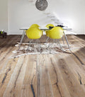 Antique distressed oak flooring